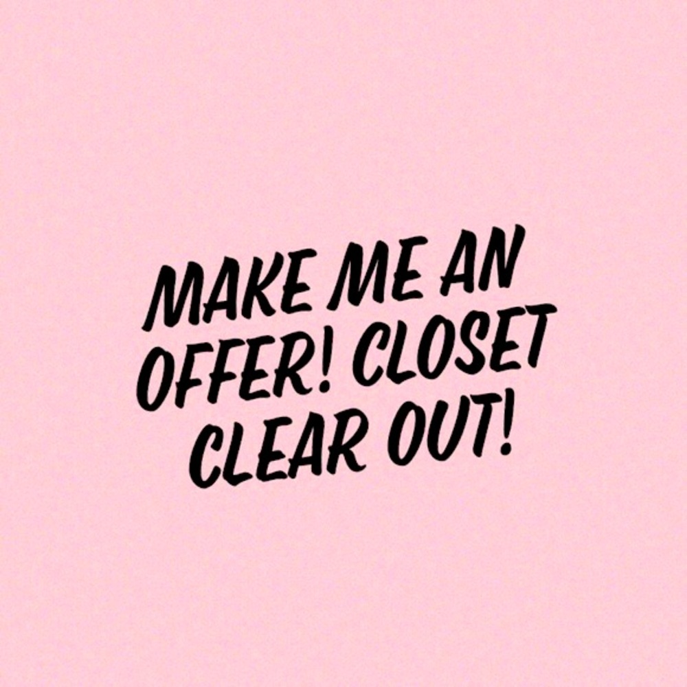 Closet clear out make and offer